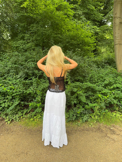 Bente lace top - Black