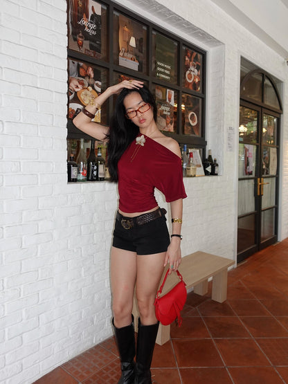 Florine fitted t-shirt - Red