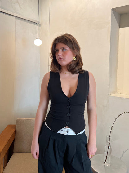 Ottilia vest - Black