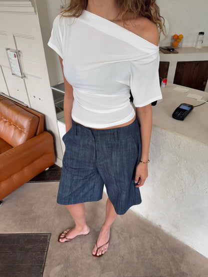 Florine fitted t-shirt – White