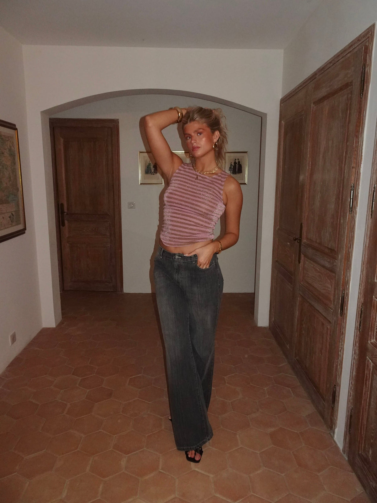 Emmeline glitter top - Purple