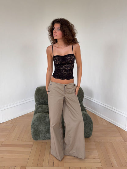 Solveig lace top - Black