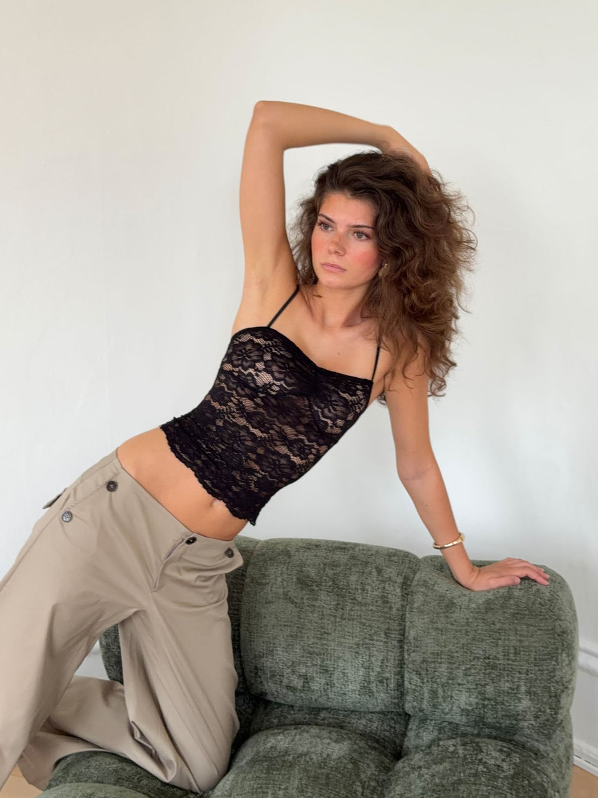 Solveig lace top - Black