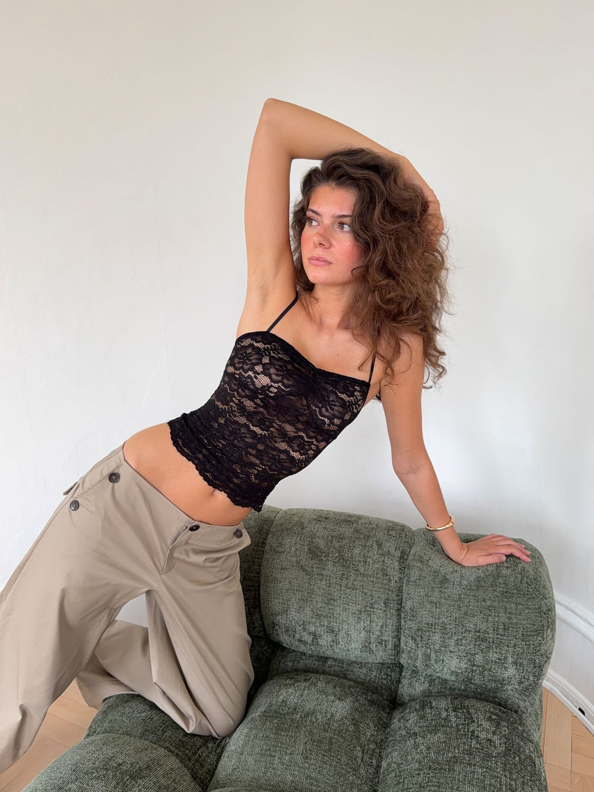 Solveig lace top - Black