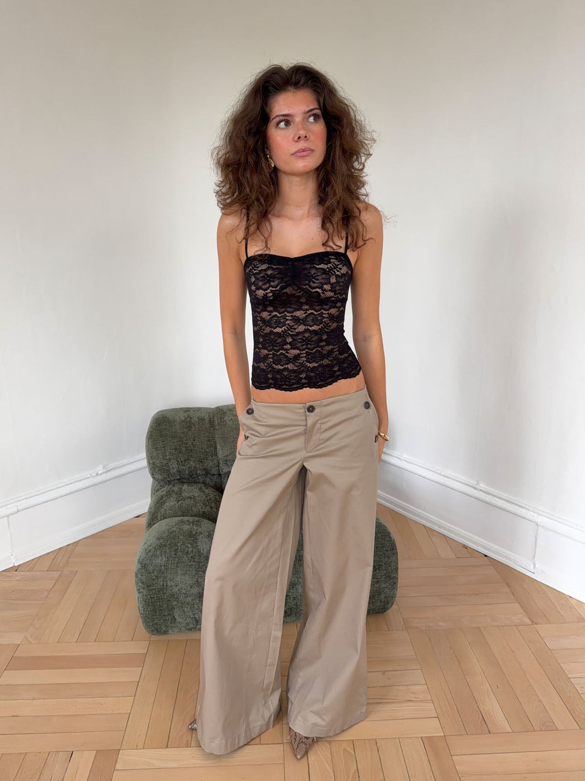 Solveig lace top - Black